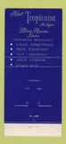 Matchbook Cover - Hotel Tropicana Las Vegas NV Casino Blue Room 30 Strike