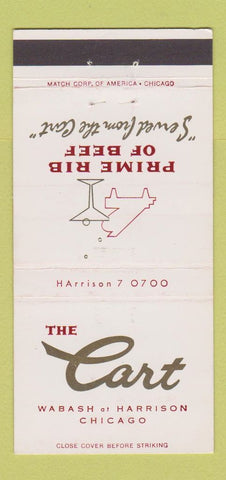 Matchbook Cover - The Cart Restaurant Chicago IL 30 Strike