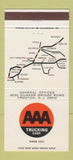 Matchbook Cover - AAA Trucking Corp Trenton NJ 30 Strike