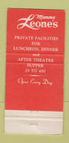 Matchbook Cover - Mamma Leone's New York City WEAR 30 Strike