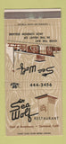 Matchbook Cover - Sea Wolf Restaurant Oakland CA 30 Strike