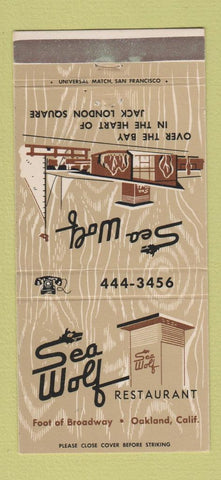 Matchbook Cover - Sea Wolf Restaurant Oakland CA 30 Strike