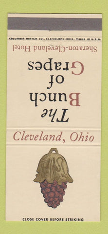 Matchbook Cover - Bunch of Grapes Sheraton Hotel Cleveland OH 30 Strike