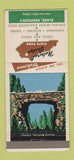 Matchbook Cover - Natural Bridge State Park Slade KY 30 Strike