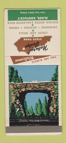 Matchbook Cover - Natural Bridge State Park Slade KY 30 Strike
