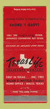 Matchbook Cover - Texas Life Insurance Lloyd Grove Waco TX 30 Strike