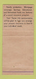 Matchbook Cover - Texas Life Insurance Lloyd Grove Waco TX 30 Strike