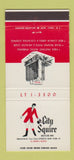 Matchbook Cover - City Squire Motor Inn New York City 30 Strike