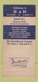 Matchbook Cover - George & Harry's Restaurant New Haven CT 30 Strike