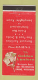 Matchbook Cover - Golden Lantern Restaurant Racine WI 30 Strike