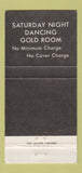 Matchbook Cover - Golden Lantern Restaurant Racine WI 30 Strike