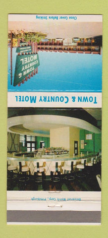 Matchbook Cover - Town and Country Motel Monroeville PA 30 Strike
