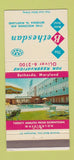Matchbook Cover - Bethesdan Motor Hotel Bethesda MD 30 Strike