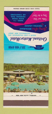 Matchbook Cover - Oritani Motor Hotel Hackensack NJ #1 30 Strike