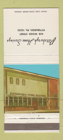 Matchbook Cover - Pittsburgh Home Savings PA 30 Strike