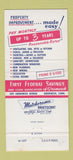 Matchbook Cover - First Federal Greenwich CT 30 Strike