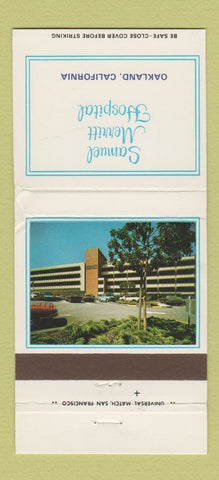 Matchbook Cover - Samuel Merritt Hospital Oakland CA WEAR 30 Strike
