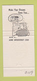 Matchbook Cover - Clear Water Beach Bank Clearwater FL 30 Strike