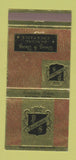 Matchbook Cover - Scottsdale Hilton Hotel AZ Paul Shank 30 Strike