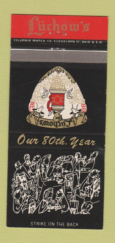 Matchbook Cover - Luchow's Restaurant New York City 30 Strike
