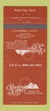Matchbook Cover - Shadow Ridge Resort Park City UT 30 Strike
