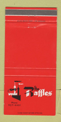 Matchbook Cover - The Raffles Downey CA 30 Strike