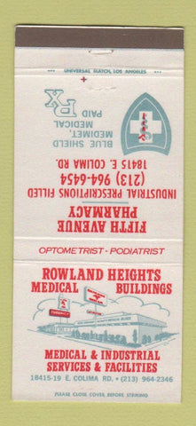 Matchbook Cover - Rowland Heights Medical Building CA 30 Strike
