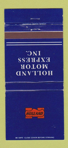 Matchbook Cover - Holland Motor Express Trucking MI 30 Strike