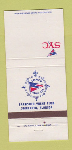 Matchbook Cover - Sarasota Yacht Club FL #2 30 Strike