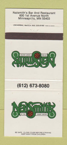 Matchbook Cover - Naismith's Minneapolis MN restaurant basketball WEAR 30 Strike