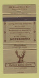 Matchbook Cover - Hartford Dining Room Dunnville ON 30 Strike