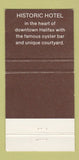 Matchbook Cover - Hotel Carleton Halifax NS 30 Strike