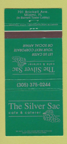 Matchbook Cover - The Silver Sac Cafe Miami FL 30 Strike