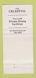 Matchbook Cover - The Celestial Cincinnati OH 30 Strike