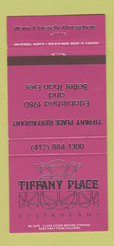 Matchbook Cover - Tiffany Place Restaurant  Pittsburgh PA 30 Strike