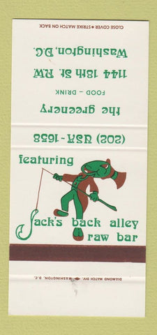 Matchbook Cover - The Greenery Washington DC 30 Strike