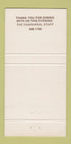 Matchbook Cover - Chaparral Restaurant WEAR 30 Strike