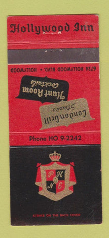 Matchbook Cover - Hollywood Inn Hollywood CA WEAR 30 Strike