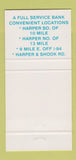Matchbook Cover - St Clair Shores National Bank MI 30 Strike