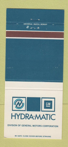 Matchbook Cover - Hydra Matic GM General Motors Warren Ypsilanti MI 30 Strike