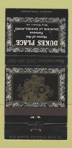 Matchbook Cover - Duke's Place New Orleans LA 30 Strike