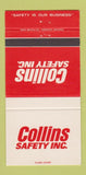 Matchbook Cover - Collins Safety Inc  30 Strike
