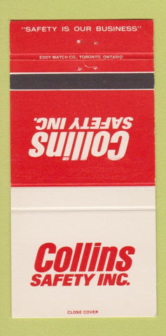 Matchbook Cover - Collins Safety Inc  30 Strike