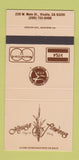 Matchbook Cover - Casa de Flores Flowers Visalia CA 30 Strike