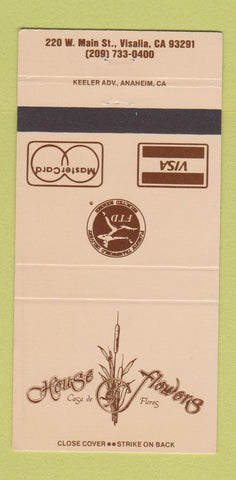 Matchbook Cover - Casa de Flores Flowers Visalia CA 30 Strike