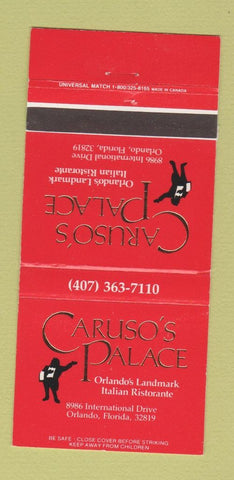 Matchbook Cover - Caruso's Palace Orlando FL Italian 30 Strike