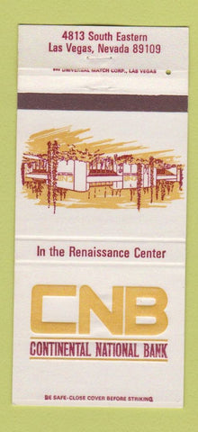 Matchbook Cover - Continental National Bank Las Vegas NV 30 Strike
