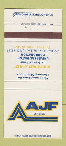 Matchbook Cover - AJF Leaning St Louis MO  30 Strike
