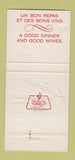 Matchbook Cover - Paris a Miami Beach FL French Restaurant Le Parisien 30 Strike