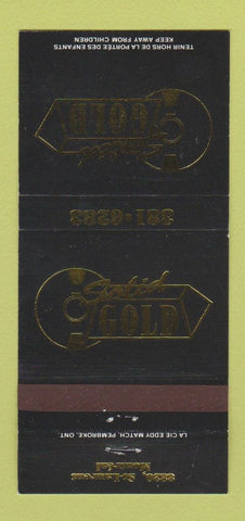 Matchbook Cover - Solid Gold Montreal QC 30 Strike